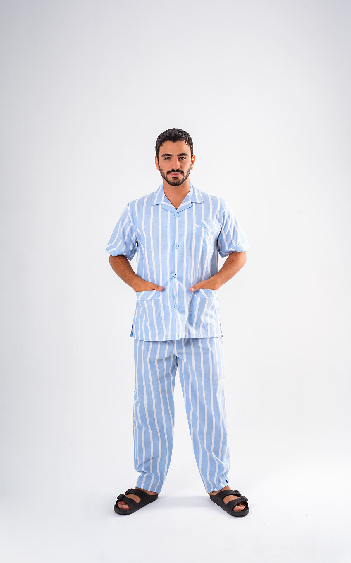 1 Striped Pyjama long trousers - Image 1