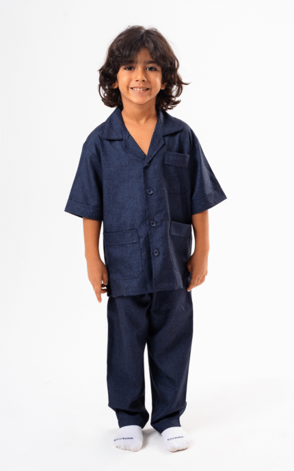 Plain Pyjama long trousers for boys  (Shadow Colored)